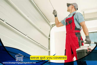 design locksmith garage door handyman website with SEO