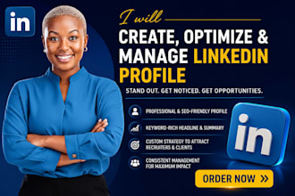 create optimize and manage linkedin profile