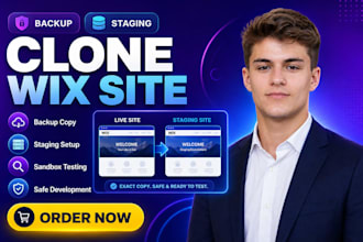 clone wix site backup staging coping sandbox development testing environment