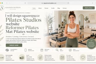 design squarespace pilates studios website reformer pilates  mat pilates websit