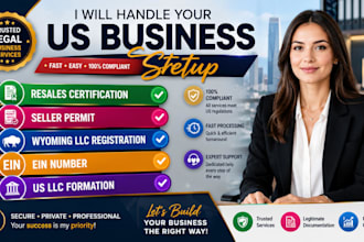do resales certification, seller permit, llc formation, ein number for all state