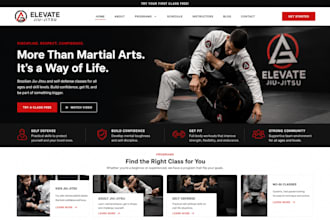 design squarespace martial arts website jiu jitsu classes site self defense site