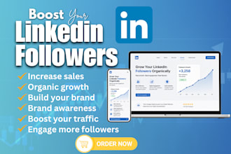 do linkedin growth followers connections business marketing organic promotion