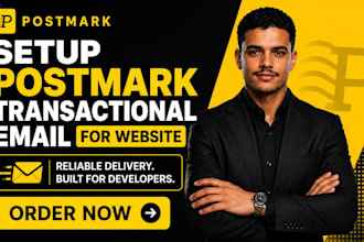 setup postmark transactional email for your website
