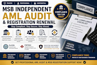 perform your msb independent aml audit and registration renewal