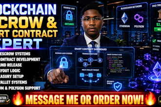 build blockchain escrow smart contracts with secure payout systems