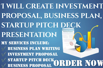 write investment proposal pitch deck business plan business proposal startups
