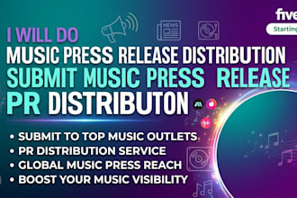 do music press release distribution PR distribution submit music press release