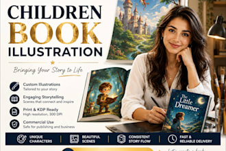 illustrate children story book children story illustration KDP book illustrator
