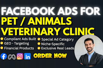 run meta facebook ads for pet promoters veterinary clinic