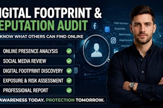 create a professional digital footprint, reputation report osint investigation