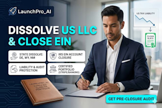 do llc dissolution, dissolve US llc, close ein for delaware, wyoming, new mexico