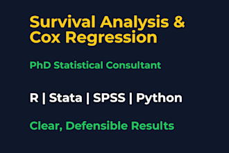 perform survival analysis and cox regression for time to event data