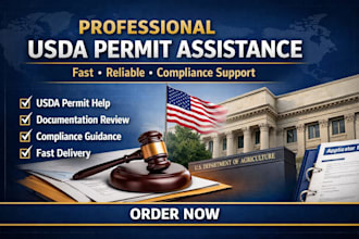 provide professional usda permit assistance and compliance