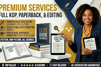 do kindle kdp book formatting paperback formatting and book editing