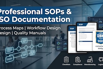 create professional sops, process maps, and iso quality documentation