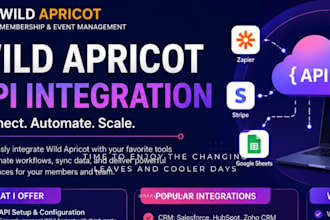 wild apricot API, work flow setup, custom integration