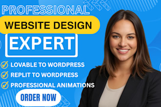 create a responsive wordpress website from lovable or replit