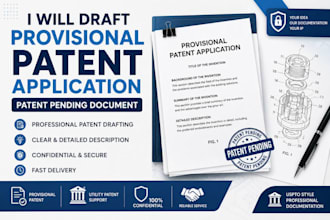 draft provisional patent application and patent pending document