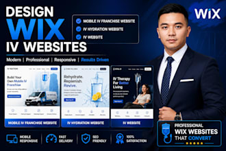 design wix mobile iv franchise website wix iv hydration website iv website