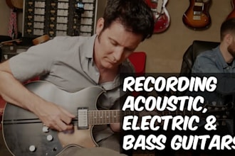 record live acoustic, electric, or bass guitar session