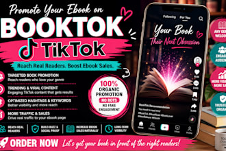 do booktok promotion booktok book marketing usa book promotion ebook marketing