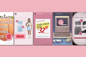 create custom social media designs focused on brand identity