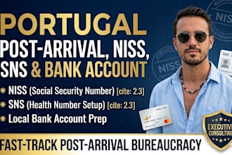 prepare your portugal niss sns and local bank account setup