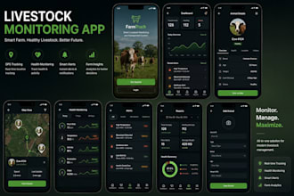 craft livestock monitoring app with gps tracking and smart farm system