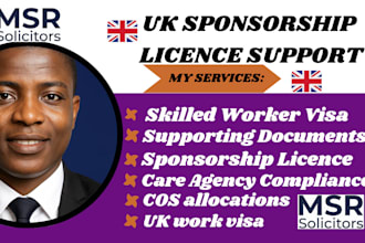 help with UK sponsorship licence, care agency compliance and supporting document