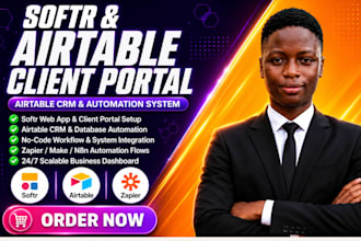 build softr, airtable automation, airtable CRM, softr webapp and softr database