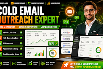 do cold email out reach including leads lists copywriting and all setup for UK