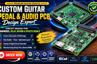 design guitar pedal pcb for fuzz overdrive distortion audio effects