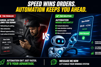 build automated doordash bot, instacart bot, spark driver bot for orders grabber