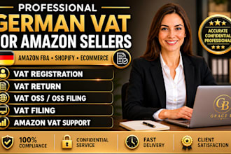 handle german vat for amazon fba, shopify and ecommerce,oss and vat registration