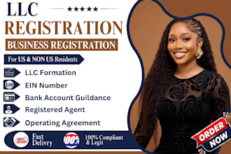 register US llc, company formation and get ein for non US residents in 72 hours