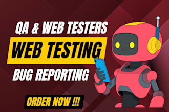 do website testing, QA usability testing and user experience review