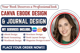 do canva ebook design journal workbook design ebook formatting and layout design