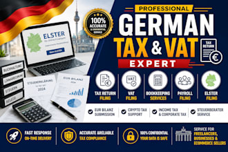 file german tax return eur bilanz vat elster filing crypto tax vat steuerberater