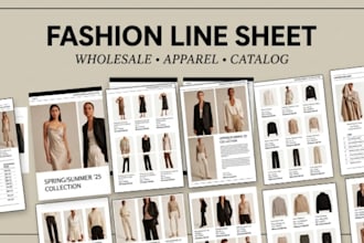design professional product and fashion lookbook