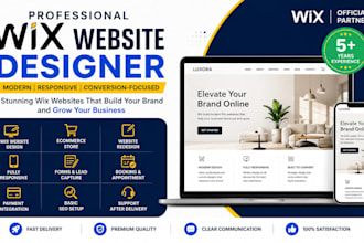 be your wix e commerce store design and setup for online business success