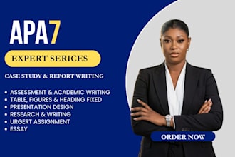 do apa 7 formatting, citations, case study analysis and report writing