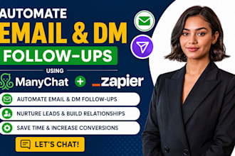 manychat zapier email dm automation workflow integration