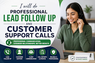 do professional lead follow up and customer calling services