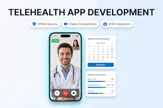 build hipaa compliant telehealth app with video consultation