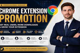 professionally promote your chrome extension for real users and installs