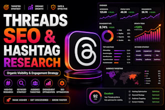 do instagram threads hashtag research and SEO optimization