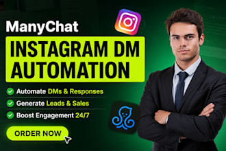 create manychat instagram chatbot automation