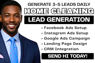 home cleaning leads, home cleaning facebook ads, home cleaning google video ads