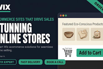 build your wix online store with ecommerce, product pages, and checkout